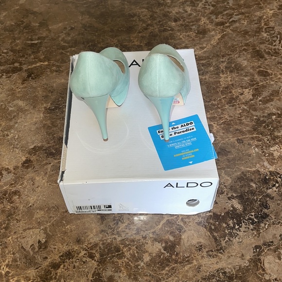 Aldo mint green size 36 platform heels with box - Picture 2 of 4